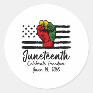Pegatina Redonda 19 de junio se celebra la libertad 19 de junio de