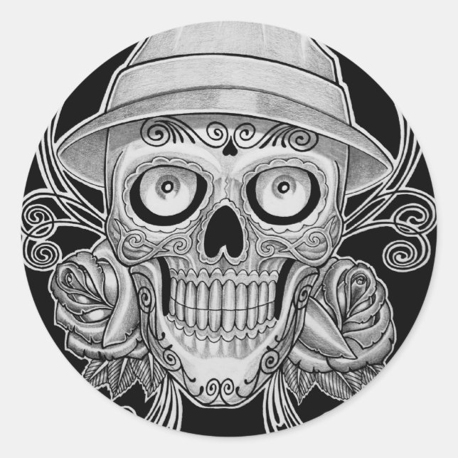 Pegatina Redonda 1.ª cabeza (Anverso)