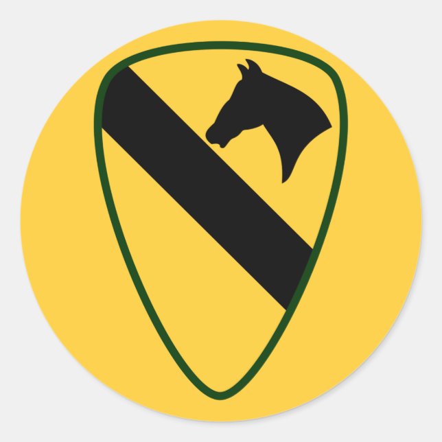 Pegatina Redonda 1.ª División de Calvario (Anverso)