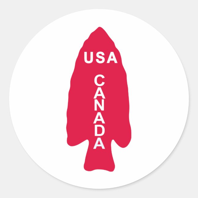 Pegatina Redonda 1.ª Fuerza de Servicios Especiales (Anverso)