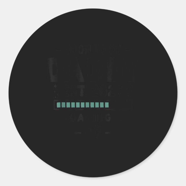 Pegatina Redonda 1.ª Invitación De Embarazo Para El Marido (Anverso)