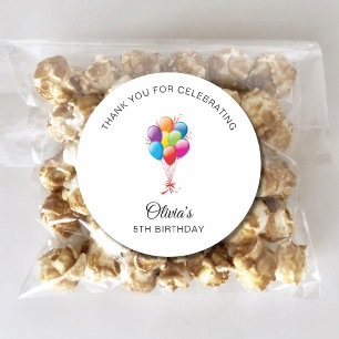 Pegatina Redonda 1.ᵉʳ 23.º 5.º 789 cumpleaños