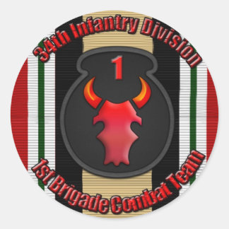 PEGATINA REDONDA 1.ᵉʳ 34º ID BCT