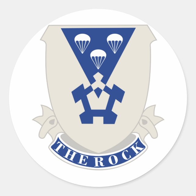 Pegatina Redonda 1.ᵉʳ Batallón (Airborne), 503ᵉʳ Regiment (Anverso)