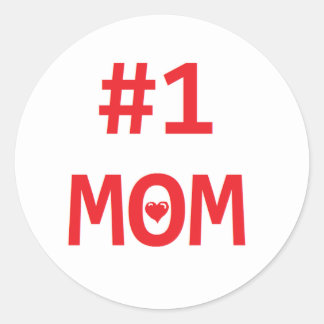 Pegatina Redonda #1 Mamá