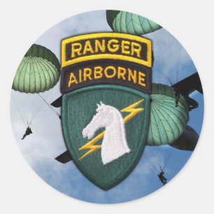 Pegatina Redonda 1er operaciones especiales comando veteranos socom