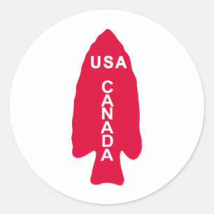 Pegatina Redonda 1r Fuerza del servicio especial