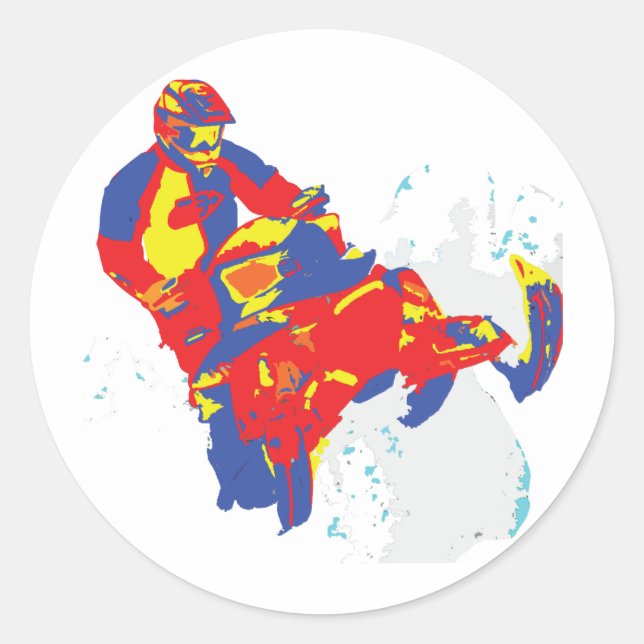 Pegatina Redonda 1wARHOL-sLEDS-2 (Anverso)