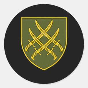 Pegatina Redonda 20º Cuerpo de Ejército (Ucrania) Militar ucraniano