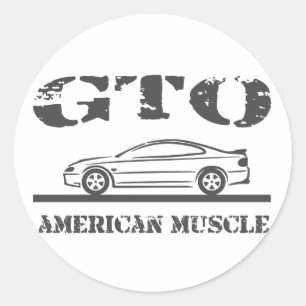 Pegatina Redonda 2004-06 GTO Automóvil Músculo Americano