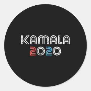 Pegatina Redonda 2020 Vintage Kamala Harris