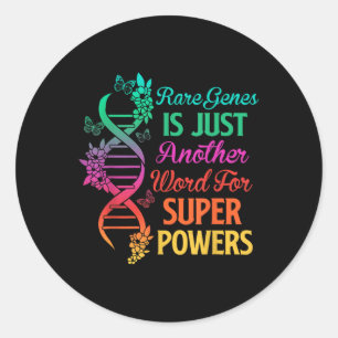 Pegatina Redonda 2022 Conciencia del Día de la Enfermedad Rara Cint
