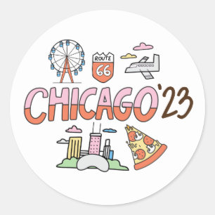 Pegatina Redonda 2023 Chicago