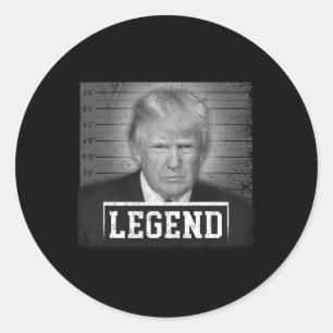 Pegatina Redonda 2024: Leyenda del presidente de la foto salva la c