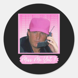 Pegatina Redonda 2024 Voto presidencial por Trump
