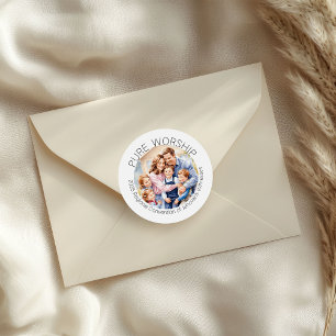 Pegatina Redonda 2025 JW Pure Worship Convention Family