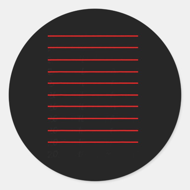 Pegatina Redonda 2026 Will Be My Year Funny New Years Eve Resolutio (Anverso)