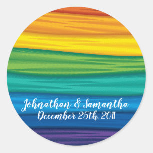 Pegatina Redonda 20 - 1.5" Pegatinas favoritos lgbtq bandera arcoír