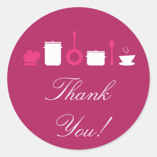 Pegatina Redonda 20 - Pegatinas de negocios de Chef Chef de 1,5"