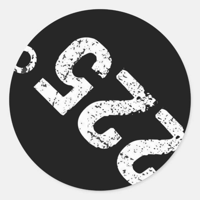 Pegatina Redonda 225 Grados Funny Bbq Parrillando Atropellado Fumad (Anverso)