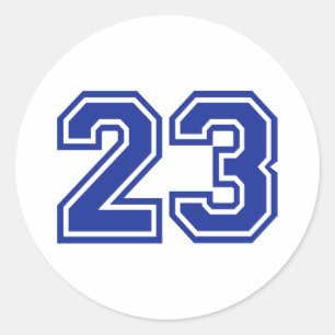 Pegatina Redonda 23 - número