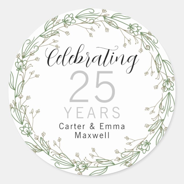 Pegatina Redonda 25º Aniversario  (Anverso)