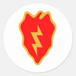 Pegatina Redonda 25.ª División de Infantería