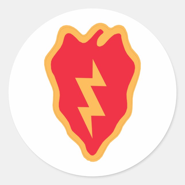 Pegatina Redonda 25.ª División de Infantería (Anverso)