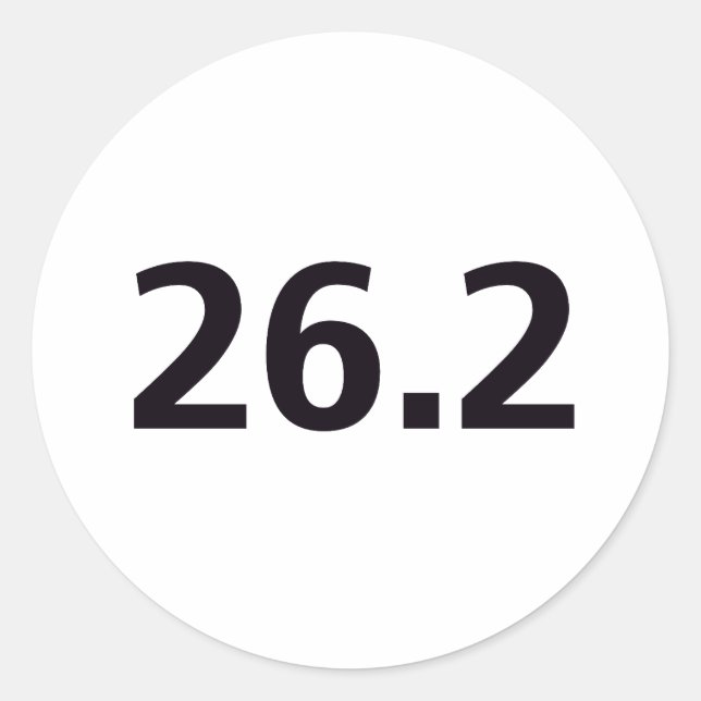 Pegatina Redonda 26,2 ronda (Anverso)