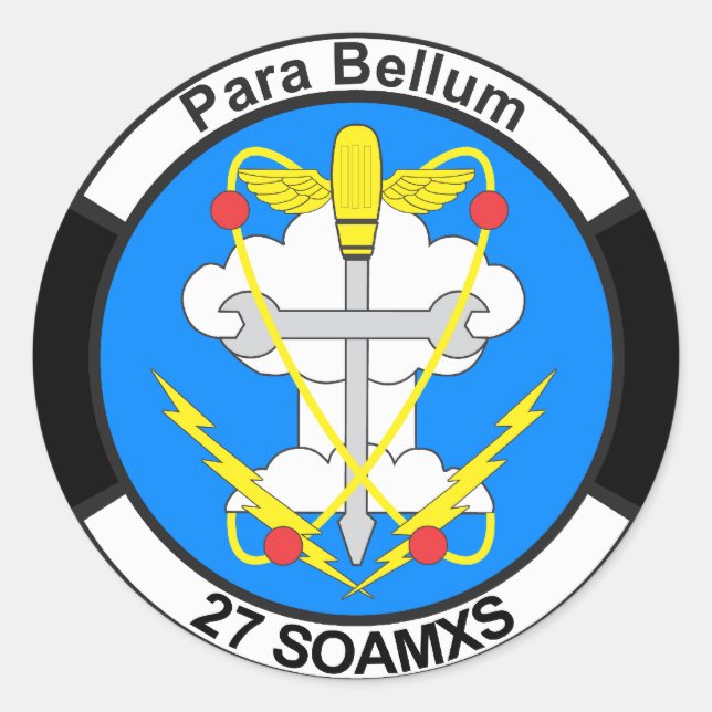 PEGATINA REDONDA 27 SOAMXS (Anverso)