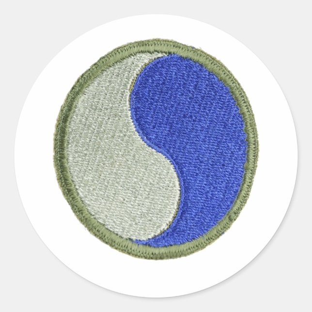 Pegatina Redonda 29.ª Infantería (Anverso)