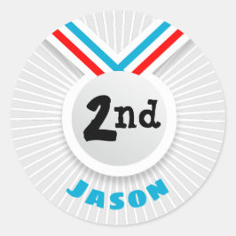Pegatina Redonda 2.º lugar