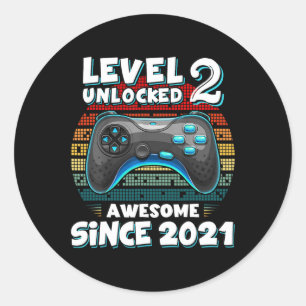 Pegatina Redonda 2 Desbloqueados Impresionantes Videojuegos 2021 Se