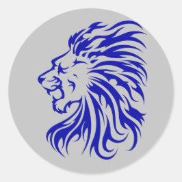 Pegatina Redonda 2.lion el rey de la jungla, regalos para los amant