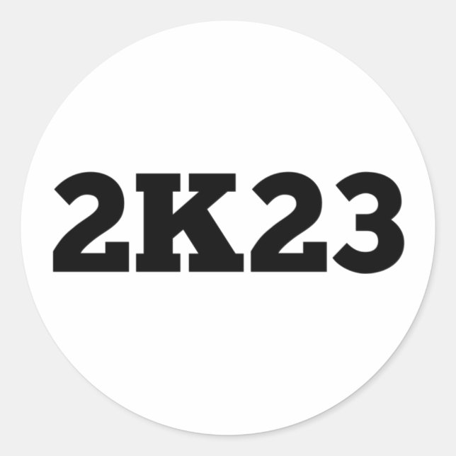 Pegatina Redonda 2K23 Sticker (Anverso)