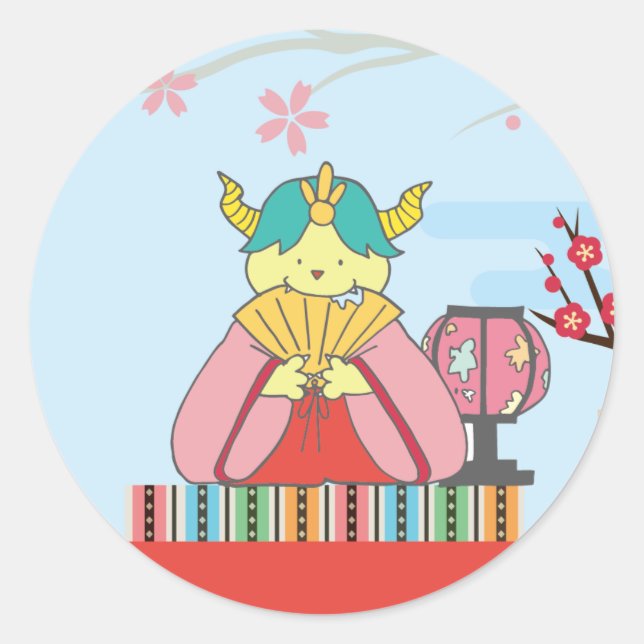 PEGATINA REDONDA 3月　モンスターシール (Anverso)