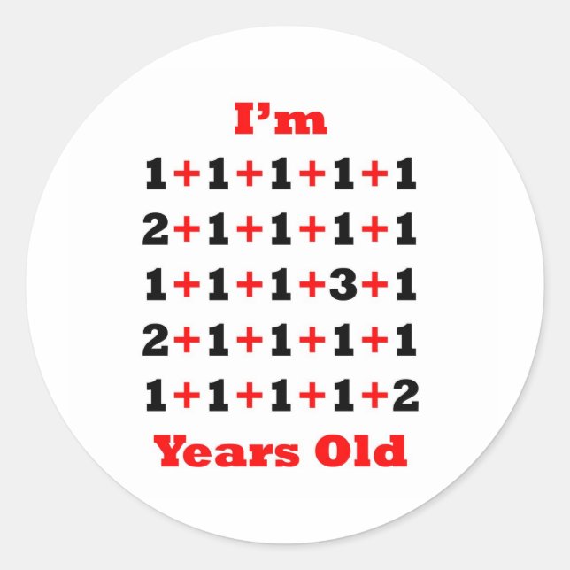 Pegatina Redonda ¡30 años! Rojo negro (Anverso)