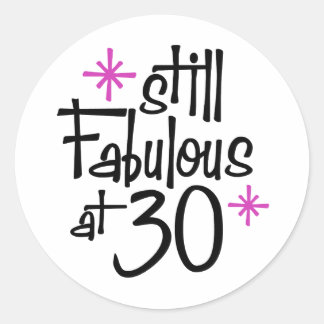 Pegatina Redonda 30 cumpleaños
