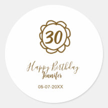 30 cumpleaños añadir nombre fecha año de flor dora