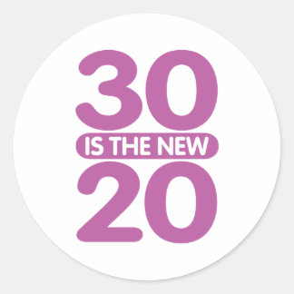Pegatina Redonda 30 es el nuevo 20