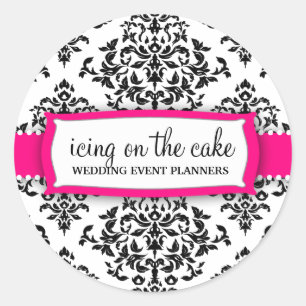 Pegatina Redonda 311 guinda del pastel - fresa