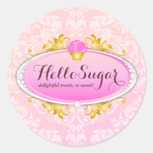 Pegatina Redonda 311 Personalizable Hola Sugar Bakery