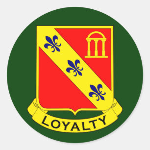 Pegatina Redonda 319o Artillería de campaña acorazada Rgt DUI