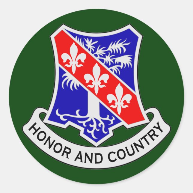 Pegatina Redonda 327º Regimiento de Infantería (Airborne) (Anverso)