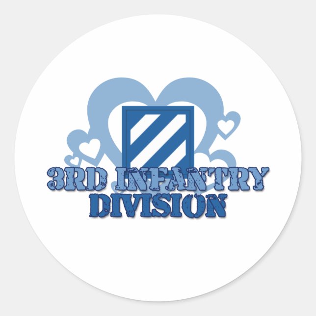 Pegatina Redonda 3.ª División de Infantería (Anverso)