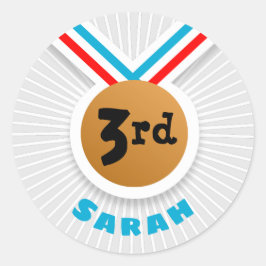 Pegatina Redonda 3.ᵉʳ lugar