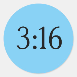 PEGATINA REDONDA 3:16