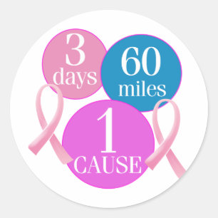 Pegatina Redonda 3 días 60 millas