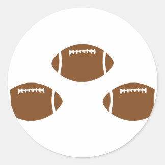Pegatina Redonda 3 footballs