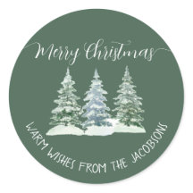 3 pinos rústicos sauce verde Navidad feliz